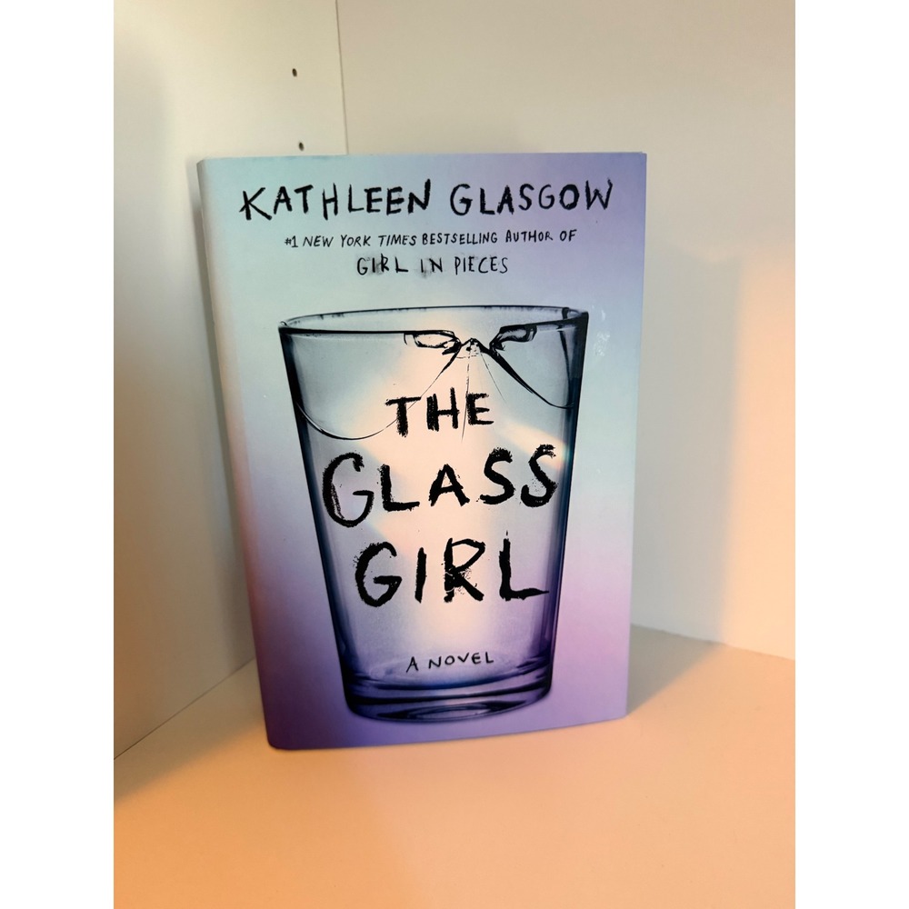 The Glass Girl Kathleen Glasgow Hardcover Novel Purple Sprayed Edges YA Fiction